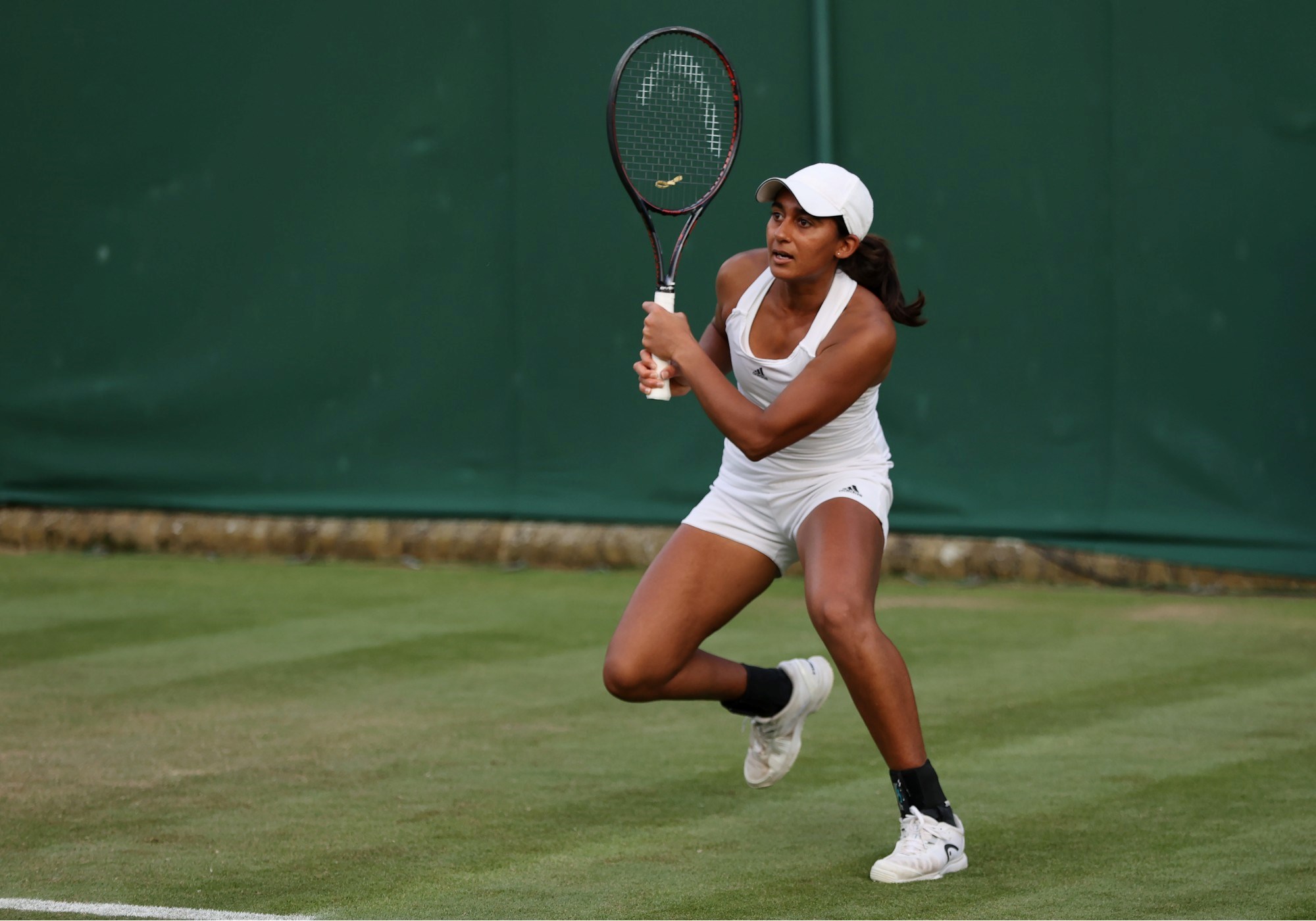 Naiktha Bains of Great Britain in action